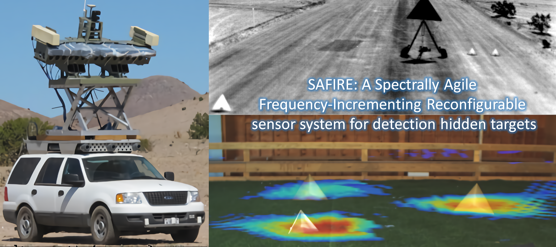 SAFIRE: A Spectrally Agile Frequency-Incrementing REconfigurable sensor system for detecting hidden targets